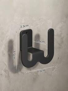 1 pieza Estante para zapatos montado en la pared con tiras adhesivas, estante para pantuflas de baño, gancho colgante para puerta de baño sin taladrar, estante de almacenamiento de zapatos, accesorios de baño, gancho colgante impermeable, gancho colgante para pantuflas de baño de varios colores - Multicolor - Ver 7