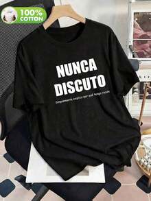 -Casual Women's Shirt I Never Argue, I Simply Explain Why I'm Right, Round Neck, Short Sleeves, Suitable For Spring, Summer And Autumn. - Black - View 1