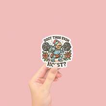Nhãn dán "Dost Thou Even Hoist" (Bạn có nâng tạ không?), Nhãn dán phòng tập thể dục hài hước, Nhãn dán bình nước, Nhãn dán vui nhộn, Nhãn dán dễ thương, Nhãn dán laptop, Nhãn dán, Nhãn dán cho laptop - A - Xem 2
