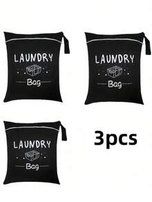 Large Travel Laundry Bag, Dry & Wet Separation Bag, Washable Dirty Clothes Drawstring Bag, Portable, Suitable For Gym Clothes, Swimwear, Fitness, Etc., Travel Storage Essential, Available In Pink, Black, Grey And Other Colors,Back To School - View 12