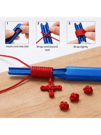 2pcs/Set Quick Knotting Assist Tool, Plastic Cone-Shaped Lacing Needle Design, Smooth Guiding Cord Without Damage, Easy Knotting For Beginners, Suitable For Handmade Braiding, Beading, Couple Bracelets, DIY Crafts, Sewing And More Scenarios