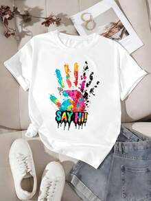 Women T-Shirts - White - View 2