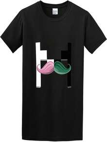 Camiseta con logotipo invertido en color negro - Negro - Ver 1