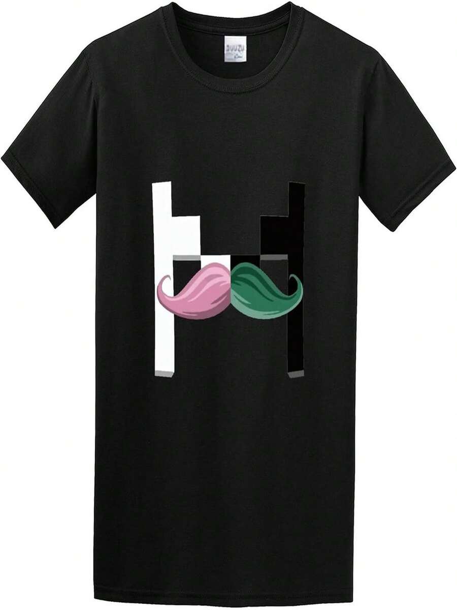 Camiseta con logotipo invertido en color negro - Negro - Ver 1