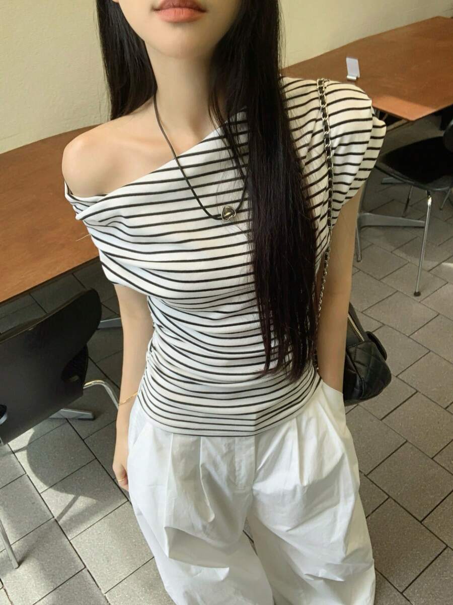 Women Tops - Black and White - View 1