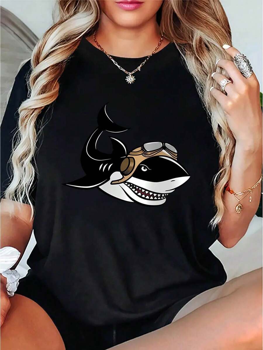 Women T-Shirts - Black - View 1