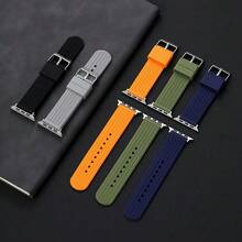 Pulseira de silicone com textura de pneu, unissex, compatível com Apple Watch Series 1-11 Ultra SE e de 38, 40, 41, 42, 44, 45, 46 e 49 mm. Estilo esportivo. - Sem molde - Ver 11