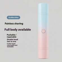 LEVIATECH Afeitadora eléctrica recargable 2 en 1, recortadora de vello corporal inalámbrica apta para mujeres, con cuchillas desmontables de tacto suave, diseño impermeable para uso en seco y húmedo, recargable por USB, portátil para el afeitado del bikini, axilas, piernas y todo el Body - Multicolor - Ver 13