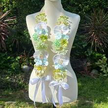 1 pieza Faja de flores artificiales para boda y fiesta nupcial - Faja decorativa ceremonial y accesorio para fotografía - Multicolor - Ver 10