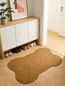 1pc Bone-Shaped Pineapple Ring Rug, Wabi-Sabi Textured Floor Mat, Healing Atmosphere Home Decor Carpet, Asymmetric Size With 1-5cm Trimming Error, Bathroom Mat, Decorative Rug, Bedroom Decor, Small Rug, Carpet, Home Decor, Living Room Rug, Living Room Small Rug, Bedroom Rug, Living Room Home Decor, Outdoor Rug, Washable Carpet - A - View 5