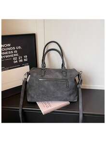 LANYIBAIGE 2026 Damen Tasche mit großer Kapazität, Retro Luxus Handtaschen, hochwertige Umhängetaschen, Vintage Umhängetaschen, Marken Schultertaschen - Schwarz - Übersicht 4