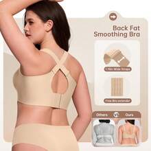 Jelly Bras For Women No Underwire Wireless Support Lift Full Coverage Plus Size Comfort Seamless Bra - Skin - View 4