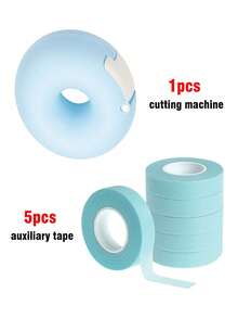 Bộ 5 cuộn sticker trang điểm mắt, bao gồm sticker phấn mắt hình bánh donut, bút kẻ mắt thoáng khí, sticker giấy nối mi, băng dính trang điểm mặt vô hình, băng dính tập trang điểm tức thì, băng dính nâng cơ mặt, băng dính phấn mắt, băng dính bút kẻ mắt (1.25cm*4.5m), dụng cụ trang điểm, dụng cụ nối mi, dụng cụ nâng cơ mặt. - Nhiều màu - Xem 14
