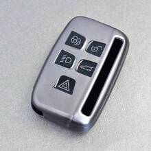 1pc TPU Material Dedicated Car Key Case, 5-Button Car Key Anti-Drop Protective Cover, Suitable For Land Rover Range Rover Evoque/Defender/Discovery 2 Models - Multicolor - View 10