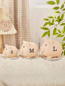 Personalized Name Piggy Bank, Customized Colorful Coin Storage Box, Cute Home Desktop Decor, Birthday And Christmas Gift For Family And Friends - Multicolor - View 7