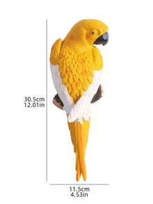 1pc - Handmade Parrot Sculpture - Vibrant Color, Detailed Resin Art Statue, Suitable For Home And Garden Decor - Ideal Gift For Bird And Art Lovers, Perfect For Indoor Decoration - 1PC - View 9