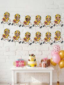 7/14/21pc Banner trang trí tiệc cầu thủ bóng đá tùy chỉnh ảnh và chữ, Dây trang trí hình mặt cầu thủ bóng đá trẻ em cá nhân hóa, Dây cờ trang trí tiệc theo chủ đề đội bóng tùy chỉnh, Trang trí sinh nhật bóng đá, Trang trí tiệc độc đáo/ngày thi đấu, Dành cho các bữa tiệc theo chủ đề người hâm mộ bóng đá trẻ em, Phông nền sinh nhật theo chủ đề bóng đá, Banner trang trí tiệc đội bóng đá tùy chỉnh ảnh. - Nhiều màu - Xem 7