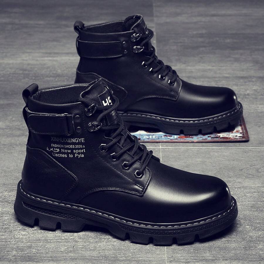 Men Oxford & Derby Boots - Y522 Black - View 1