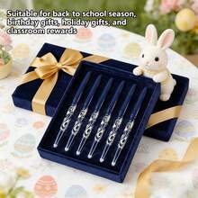 10pcs Blue Erasable Pens, Heat-Erasable Disappearing Ink, Quick-Dry Ink, Built-In Eraser, Suitable For Office, Practice, Signing, Exams, Back To School, Classroom Rewards And Holiday Gifts - Multicolor - View 4