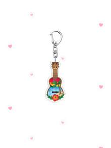 1/6pcs Watermelon Sugar Viva La Vida Acrylic Keychain, Cute Summer Fruit Charm Keyring For Women, Backpack Bag Accessory, Summer Accessory Novelty Fan Gift - Multicolor - View 14