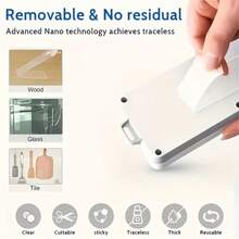 1pc Powerful Nano Double-Sided Adhesive Tape - Transparent, Scratch-Free, High Viscosity Acrylic Tape, Suitable For Home, Kitchen, Bathroom, Office And Car, Durable And Easy To Remove, Scratch-Free, Multi-Purpose Adhesive, Super Sticky, Modern Decor, Nano Adhesive - Multicolor - View 7