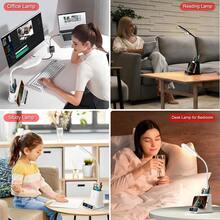Sisterth 15W桌面无线充电器，带台灯和笔筒，适用于 17、16、15、14、13、12 Pro Max、Galaxy S21、S20，支持快速充电 - 彩色 - 查看 9