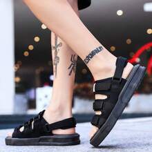 Sandal Outdoor Modis Terbaru untuk Pria, Sandal Kasual untuk Remaja dan Pelajar, Sandal Pantai - Hitam - View 6