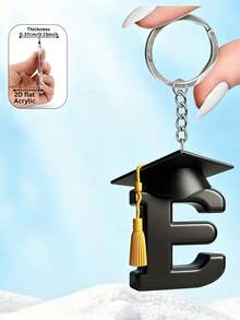 2D Acrylic Graduation Letter Design Keychain, Ideal Gift For Graduates, Teachers And Classmates - Graduation Cap - View 27