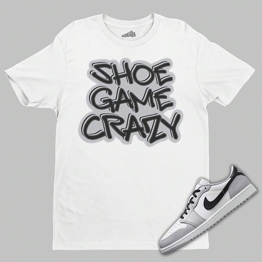 Juego de zapatos Camiseta loca a juego Airs Jordans 1 Low OG Barons - forma - Ver 1