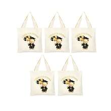 1/5/10/20 chiếc Túi vải canvas màu tự nhiên chủ đề tốt nghiệp (8x8.5 inch), Túi quà tặng bằng vải canvas có thể tái sử dụng, Quà tặng tiệc tốt nghiệp, Túi đựng kỷ niệm, Vật dụng trang trí lễ tốt nghiệp, Thích hợp đựng mỹ phẩm, hoa, đồ ăn nhẹ, quà tặng nhỏ, kỷ niệm, Sự kiện nhóm nhỏ, Lễ kỷ niệm tốt nghiệp, Quà chúc mừng tốt nghiệp, Quà tặng cho bạn bè và bạn học, Lưu trữ chứng chỉ và tài liệu. - Xem 15
