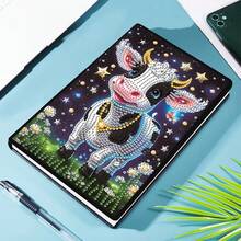 1 Set 7-Star Ladybug & Floral Diamond Painting Notebook Cover Kit, Insect Floral Theme, [Multiple Patterns Available], 5D Asymmetrical Shaped Diamond Painting Diary Notebook, Embroidery Sketchbook, Ideal For Handicraft Lovers, Soft Leather Cover, Art Sketch Notebook For Learning And Office, Suitable For Birthday And Holiday Gifts - Multicolor - View 16