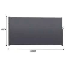 Extendable Side Awning For Balcony, Garden And Terrace, Privacy Screen, Windbreak, Waterproof, Sun Protection. - Dark Gray - View 15