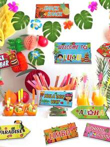 Bộ 10 biển chào mừng chủ đề Hawaii nhiệt đới, biển chỉ dẫn tiệc chủ đề Hawaii, biển giấy tự làm chủ đề Hawaii nhiệt đới, phụ kiện chụp ảnh chủ đề Hawaii nhiệt đới, đồ trang trí tiệc chủ đề Hawaii nhiệt đới, trang trí tiệc bãi biển mùa hè, đồ dùng tiệc hình chim hồng hạc, đồ trang trí mùa hè, đồ trang trí đám cưới, thích hợp cho sinh nhật, tiệc âm nhạc, trang trí Tiki Hawaii, quà tặng tiệc. - Hawaii - Xem 2