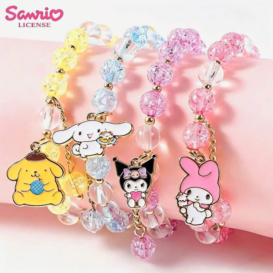 1 chiếc vòng tay pha lê hoạt hình sáng tạo, hình mèo, thỏ, chó dễ thương, trang sức thủ công, quà tặng sinh nhật lý tưởng cho bé gái và phụ nữ, vòng tay trang sức pha lê, vòng tay, vòng tay sáng tạo, quà tặng dễ thương, thích hợp để tặng bạn bè và người yêu! Quà tặng ngày lễ tình nhân, ngày lễ - Nhiều màu - Xem 1