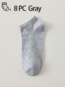 100/80 Pairs Minimalist Moisture-Wicking Anti-Bacterial Low-Cut Sports Leg Warmers Set, Milk Pattern. Solid Color Versatile Casual Invisible Short Leg Warmers, Lightweight & Comfortable, Odor-Resistant & Non-Slip, Suitable For Daily, Sports, Home, Leisure Wear. Colors: Black, Gray, White. Each Set Contains 60/50/40/30/20/18/10/8/6/4/2 Pairs. - Multicolor - View 40