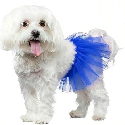 Dog Tutu, Pink Tutu For Dogs,Dog Tutus For Small Dogs,For Small Medium-Sized Pets,Cute DogCostume Skirt Dresses Puppy Outfits For Birthday Wedding Halloween Party Photo Prop Supplies
