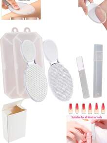 1/2/3 Pcs Nano Glass Foot File - Odorless, Double-Sided Callus Remover, Smooth Foot Care, Nail Shaping Tool - Multicolor - View 21