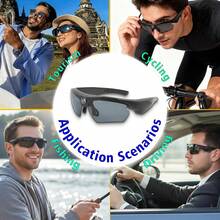 1pc Smart Glasses, 1080P Ultra HD, High-Tech Digital Video Recorder, Camera, And Eye Protection Function - Ideal For Outdoor Sports, Action, And Adventure Enthusiasts - View 6
