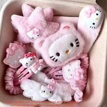 SANRIO 30件/50件粉色髮飾套組，卡通髮夾，聖誕節、情人節禮物，婚禮派對髮飾，女性髮飾系列，包含髮圈、髮夾、髮針等，適合學生、派對、節日、日常配戴 - KT - 查看 16