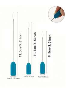 3/6pcs Home Threader Set, Sewing Machine Threader, Quick Threader, Sewing Accessories, Portable Compact, S/M And L Sizes, Suitable For Various Sewing Machine Models, Easy To Use, Suitable For Home Cutting And Sewing Projects. Suitable For Elderly Use, Includes Plastic Threader, Modern Home Plastic Threader, Bead Tool And Cylindrical Threader Set As Well As Bead Needle Helper. - One Size Fits All - View 5
