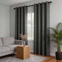1 Piece Thermal Blackout Curtain 135x225 Cm, Total Light And UV Ray Blocking, Noise And Temperature Insulation, Ideal For Bedroom, Living Room Or TV Room - 灰色 - 查看 9