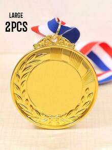 1pc Customized Metal Tag, Customized Medal, Wheat Edge Medal, Zinc Alloy Material, Children's Competition Medal, Sports Event Marathon Honor Badge, Can Be Used As Children's Encouragement Gift, Customized Wedding & Event - Multicolor - View 25