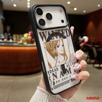 Miniso Ốp lưng điện thoại trong suốt có nam châm hình Nami trong One Piece, chống sốc cho iPhone 17/17 Pro/17 Pro Max/17 Air/16/15/14/13/12/11/X Series, ốp lưng iPhone 17 Pro Max, ốp lưng iPhone 17 Pro, ốp lưng iPhone 17 The Girlfriend, món quà lý tưởng cho người hâm mộ anime.