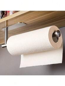 1 Bộ Giá Treo Giấy Ăn Nhà Bếp Bằng Thép Không Gỉ Màu Đen, Thích Hợp Sử Dụng Trong Gia Đình - Nhiều màu - Xem 4