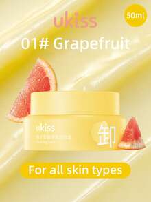 ukiss 50ml Cleansing Balm Penghapus Makeup, Melembapkan dan Ramah Kulit, Balm ke Minyak, Cocok untuk Kulit Sensitif, Emulsifikasi 1S, Pembersihan Ganda, Pencuci Wajah - 01# Jeruk Bali - View 1