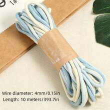 12 Colors 4mm X 10m/ 393.7in Gradient Core Cord Ombre Dyed Macrame Rope For Wall Hanging Tapestry Plant Hanger DIY Crafts Gift Wrapping Home Decor - Model 06--4 mm 10 M - View 5