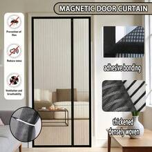 Summer Magnetic Hands-Free Anti-Mosquito Door Curtain, Auto Magnetic Closure, Wear-Resistant & Washable, Fine Mesh Anti-Insect - Side Opening - View 4