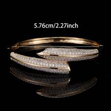 1pc Fashionable Versatile Cubic Zirconia Inlaid Women's Bracelet, Suitable For Daily Commute And Party Wear - S61136 - View 3