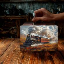 1 hộp đựng và trưng bày bằng gỗ để bàn, hộp tiết kiệm tiền xu bằng gỗ có thể tái sử dụng, đồ trang trí bằng gỗ thủ công, trang trí nhà cửa cho phòng khách và văn phòng, vật dụng cần thiết cho bộ sưu tập tiền xu, món quà tuyệt vời, hộp đựng phẳng 2D. - Xem 3