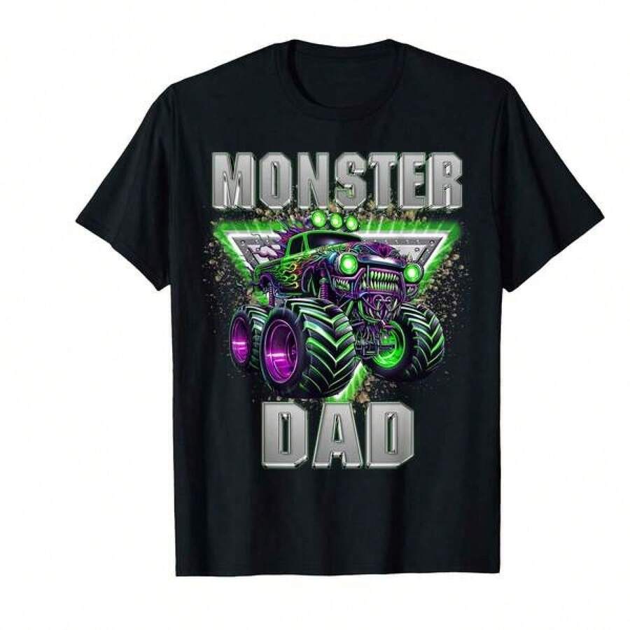 Gifts For Boyfriend Women Summer Clothes Boy Clothes Tshirts For MenFunny Monster Truck Dad Fathers Day Monster Truck Are My Jam T-Shirt%SP Gifts For Her Gifts For Boyfriend Women Summer Clothes Boy Clothes Tshirts For Men - màu đen - Xem 1